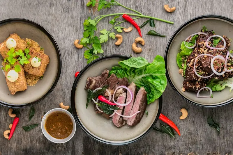 Sizzling grilled meat platter